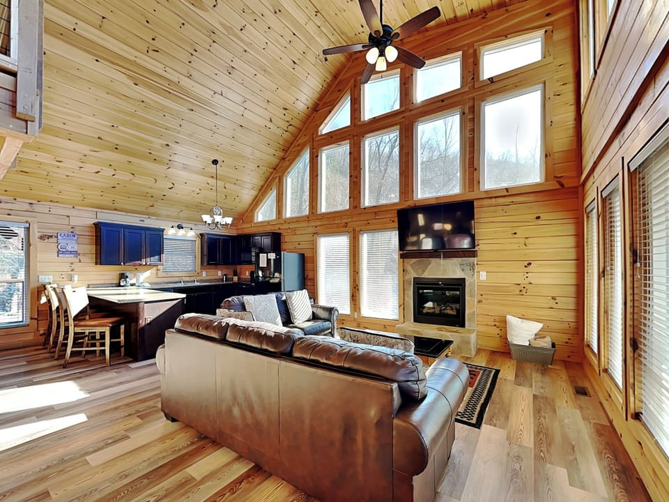 Open Floor Plan with Floor-to-Ceiling Windows, First Floor