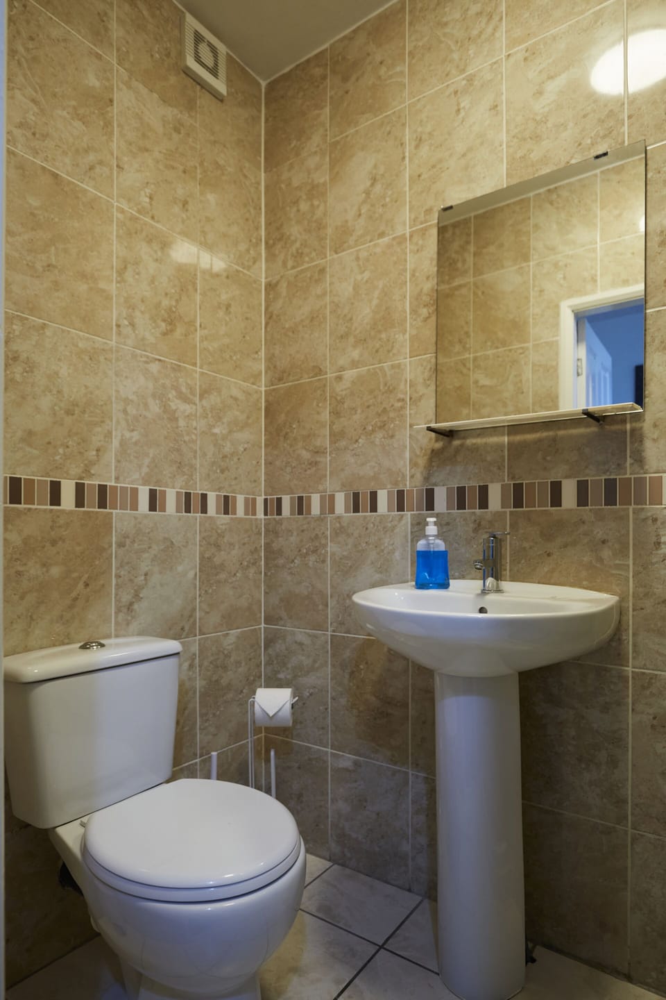 Clean, modern bathroom