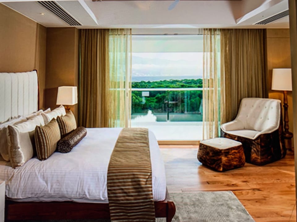 One of Two Master bedrooms with private terrace  
