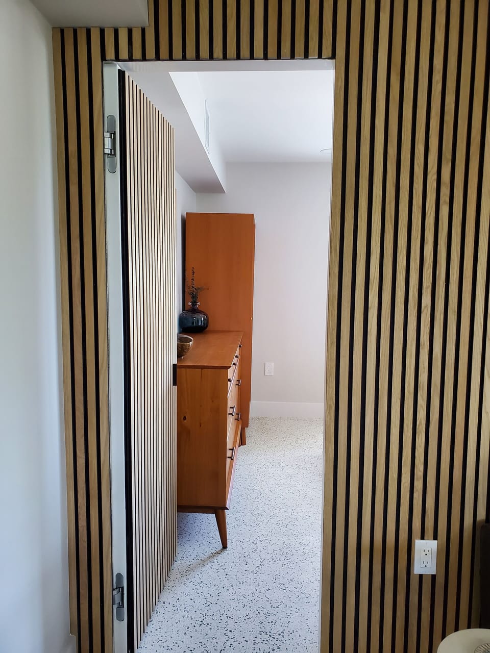 "The Hidden Door" entrance to the new queen bedroom