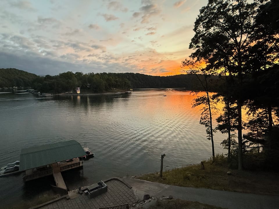 Sunset on the lake.