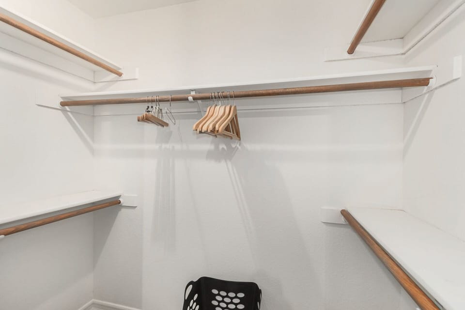 Hangers and clothing storage