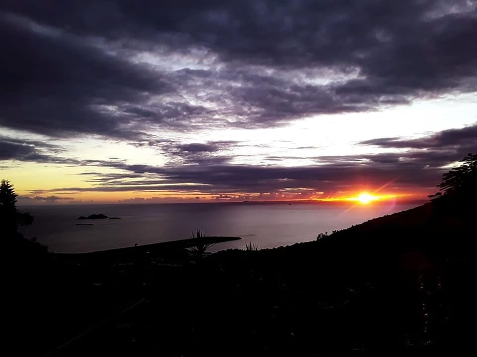 Sunset from our deck.