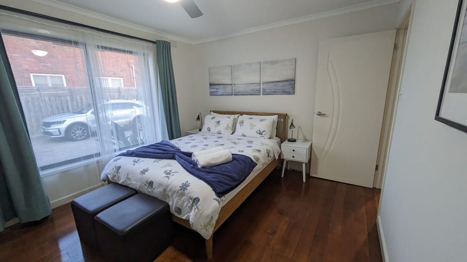 Spacious bedroom with plenty of light