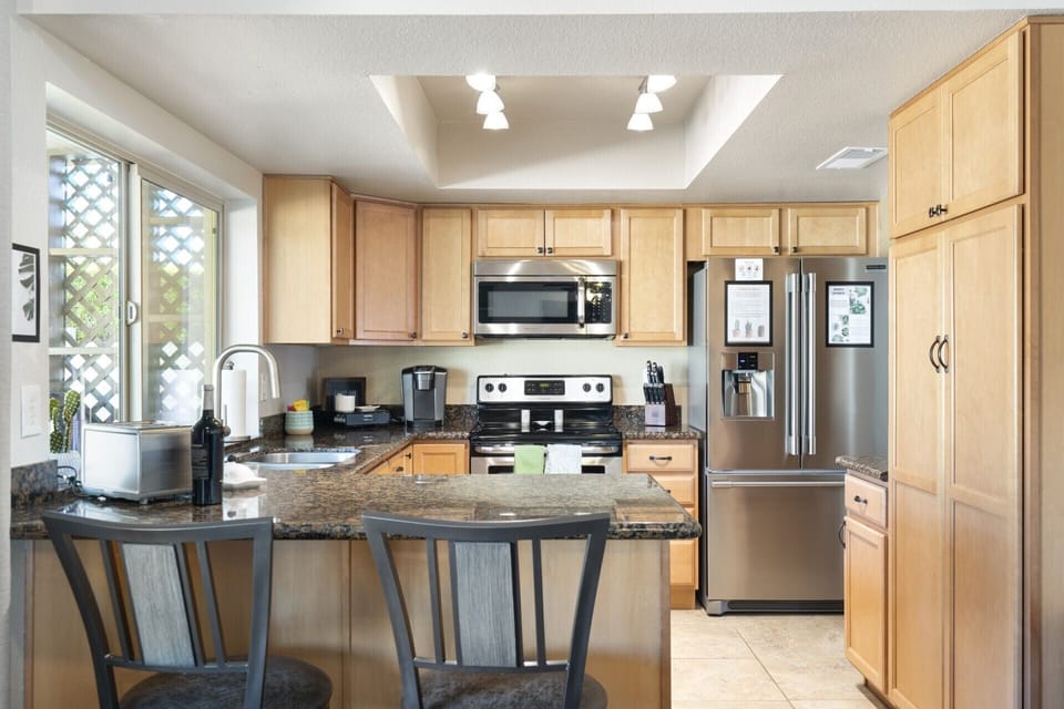 Fully stocked kitchen