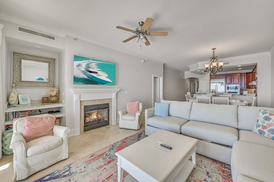 Comfortable sectional and updated new Smart TV