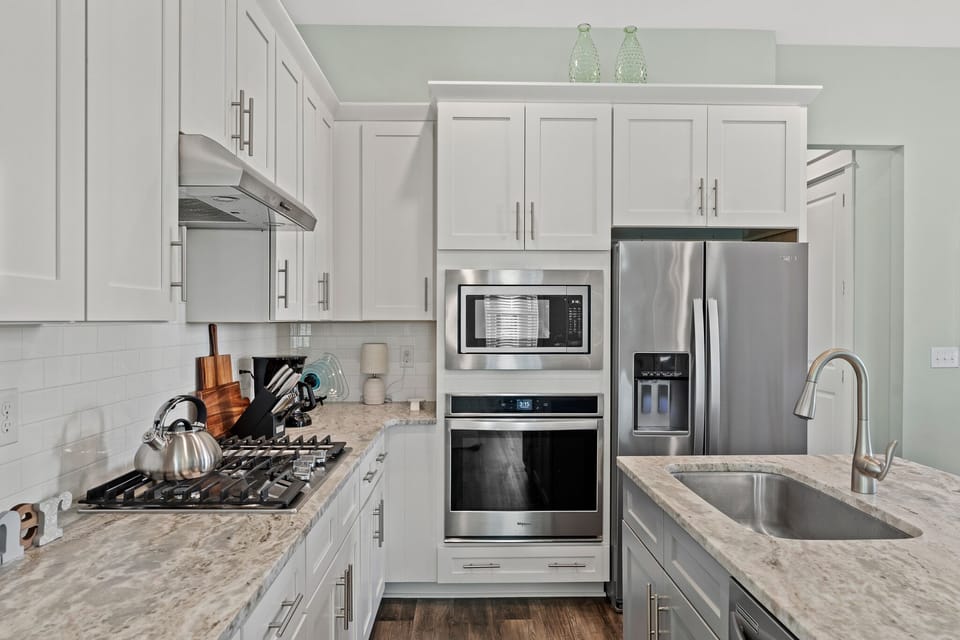 Fully stocked kitchen