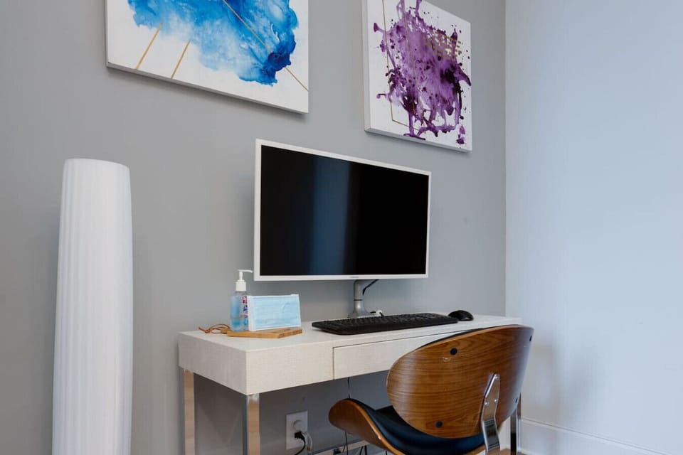 Workspace perfect for focused work or creative projects