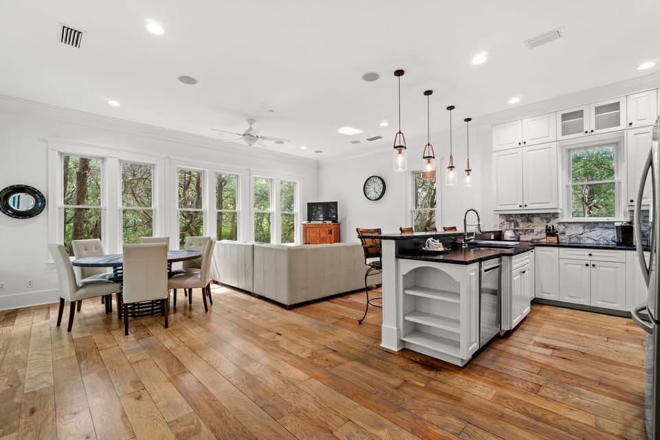 Open-concept living area