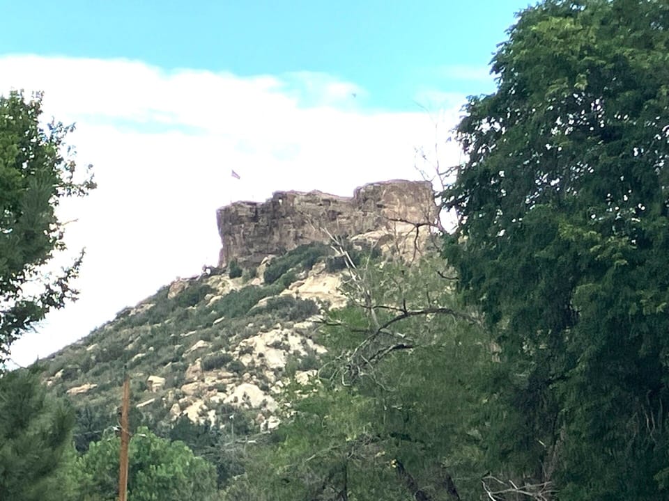 The Iconic ROCK -viewed from living room - 2 trails to the top for daily walk