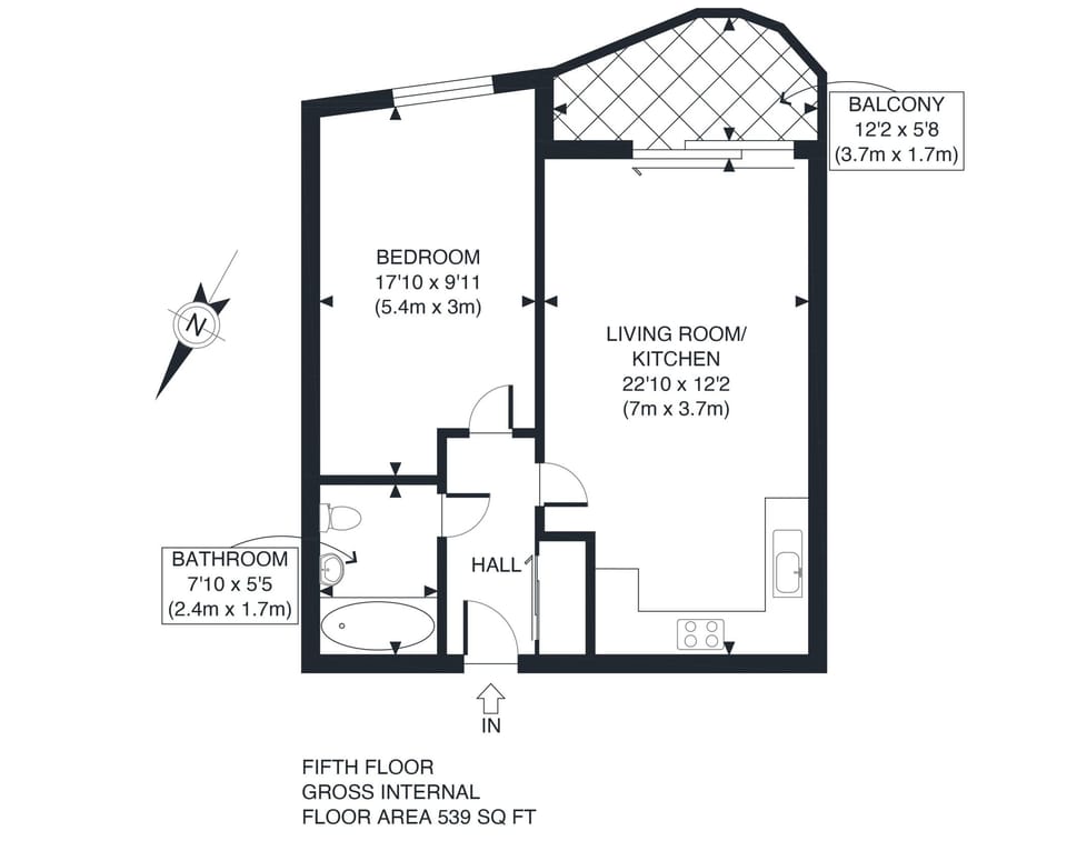 Floor plan at Dwello Battersea