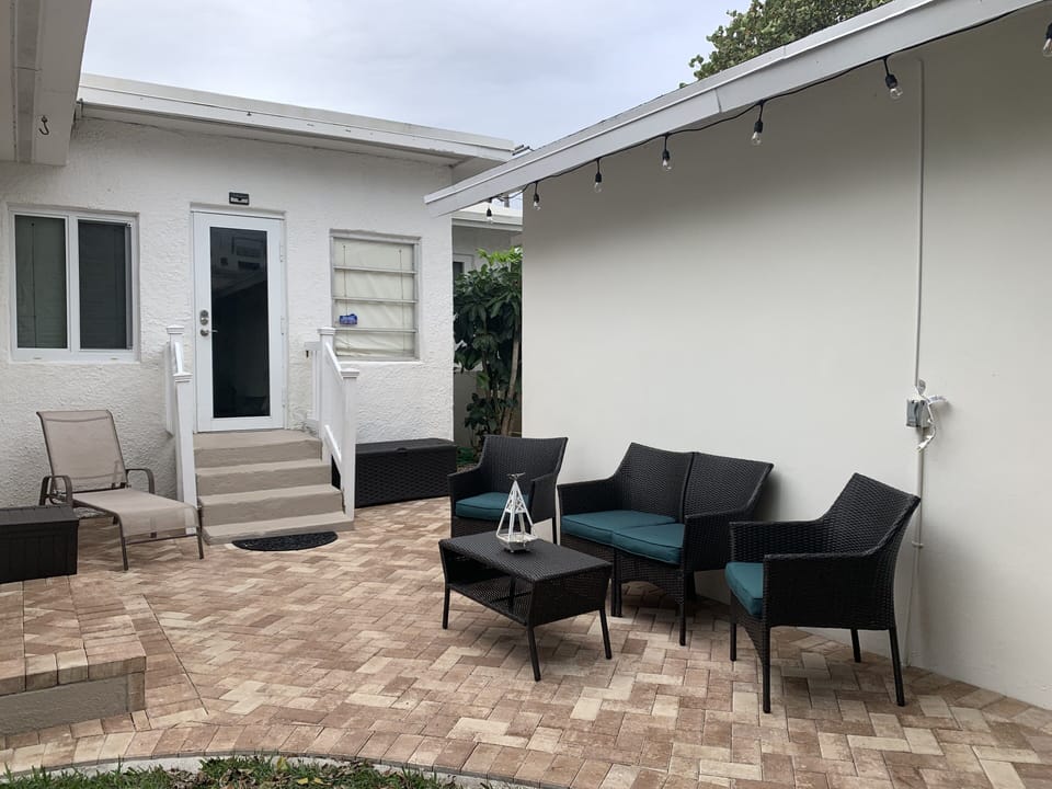 Outdoor courtyard built 12/21