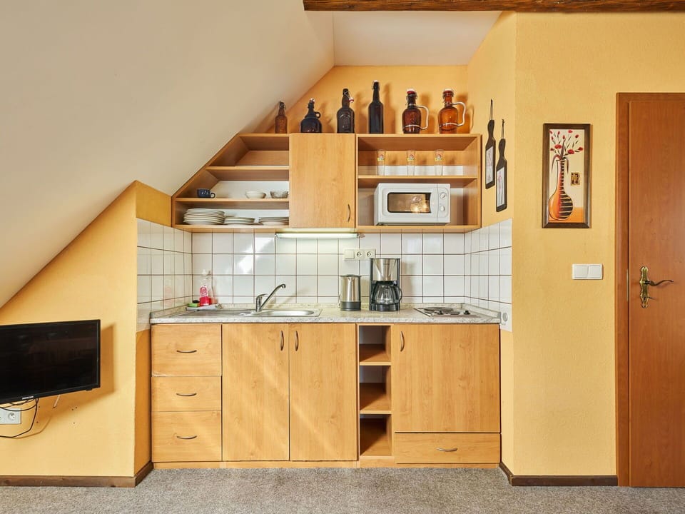 Cabinetry, Countertop, Furniture, Tap, Sink, Wood, Kitchen, Interior Design, Shelving, Kitchen Stove