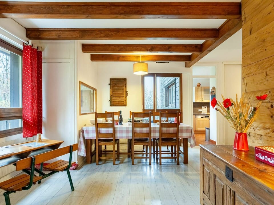 Table, Furniture, Window, Wood, Interior Design, Cabinetry, Lighting, Chair, Floor, Wood Stain