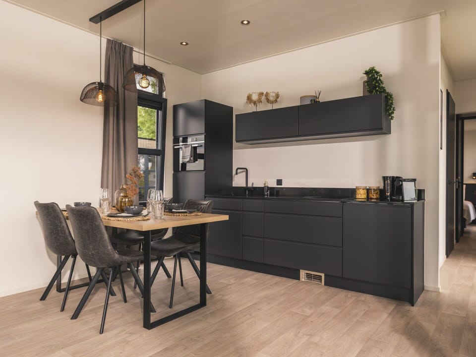 Furniture, Property, Cabinetry, Countertop, Table, Chair, Wood, Interior Design, Houseplant, Living Room