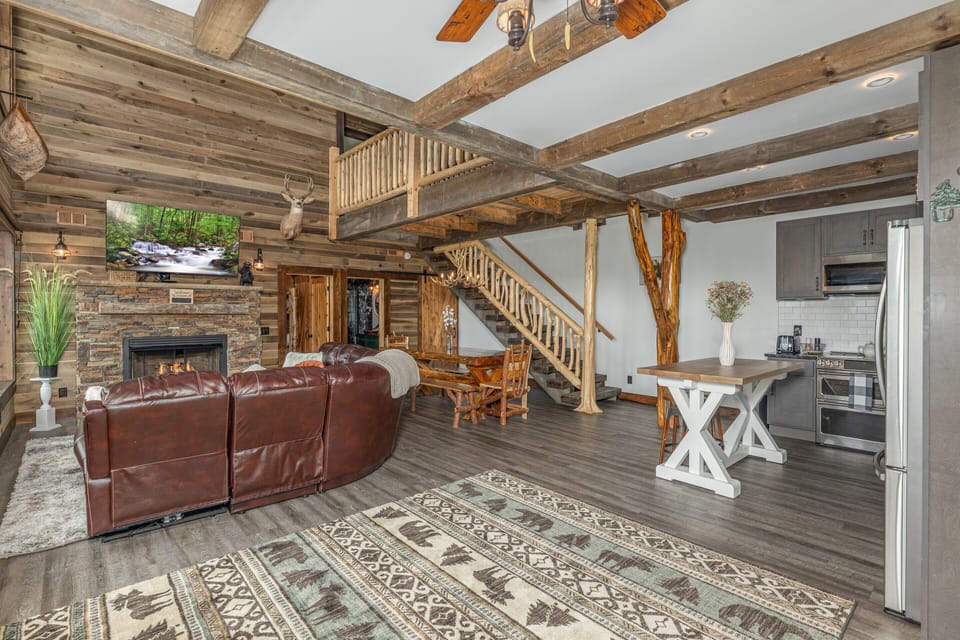 Open floor plan on the main level for easy entertaining