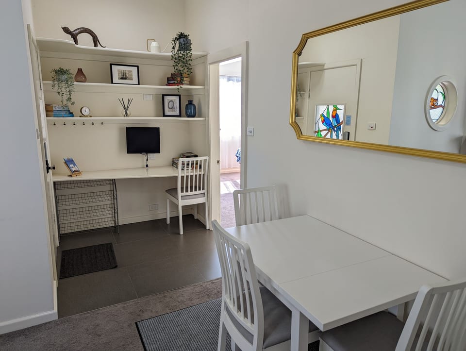 A study nook for those guests who need to work from home