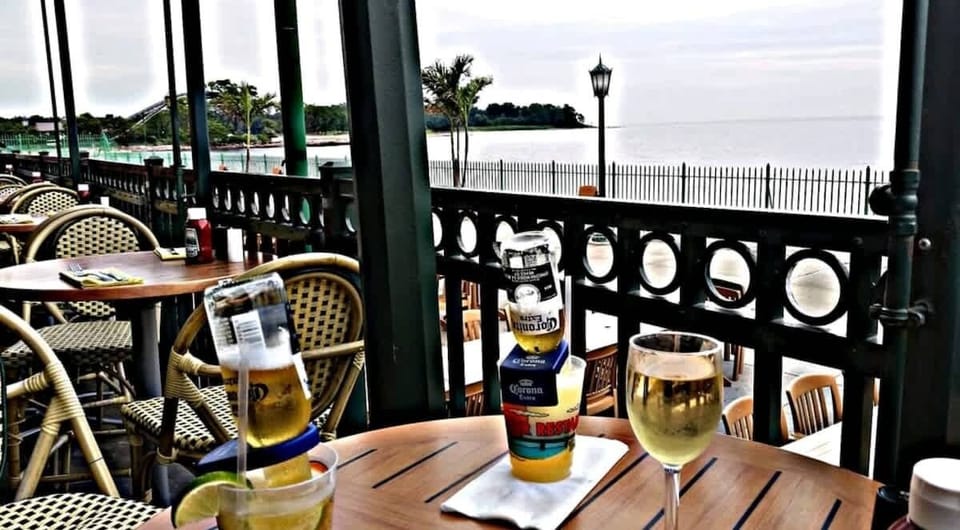 Rye Beach - Pier Restaurant & Tiki bar has great seafood at reasonable prices.