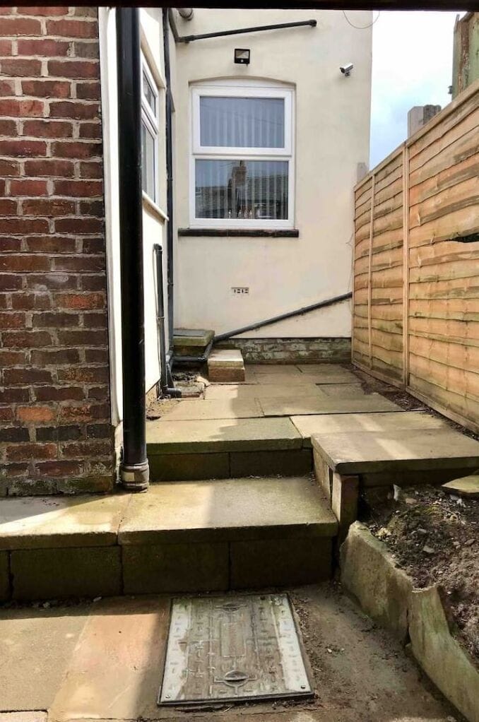 Private back yard area