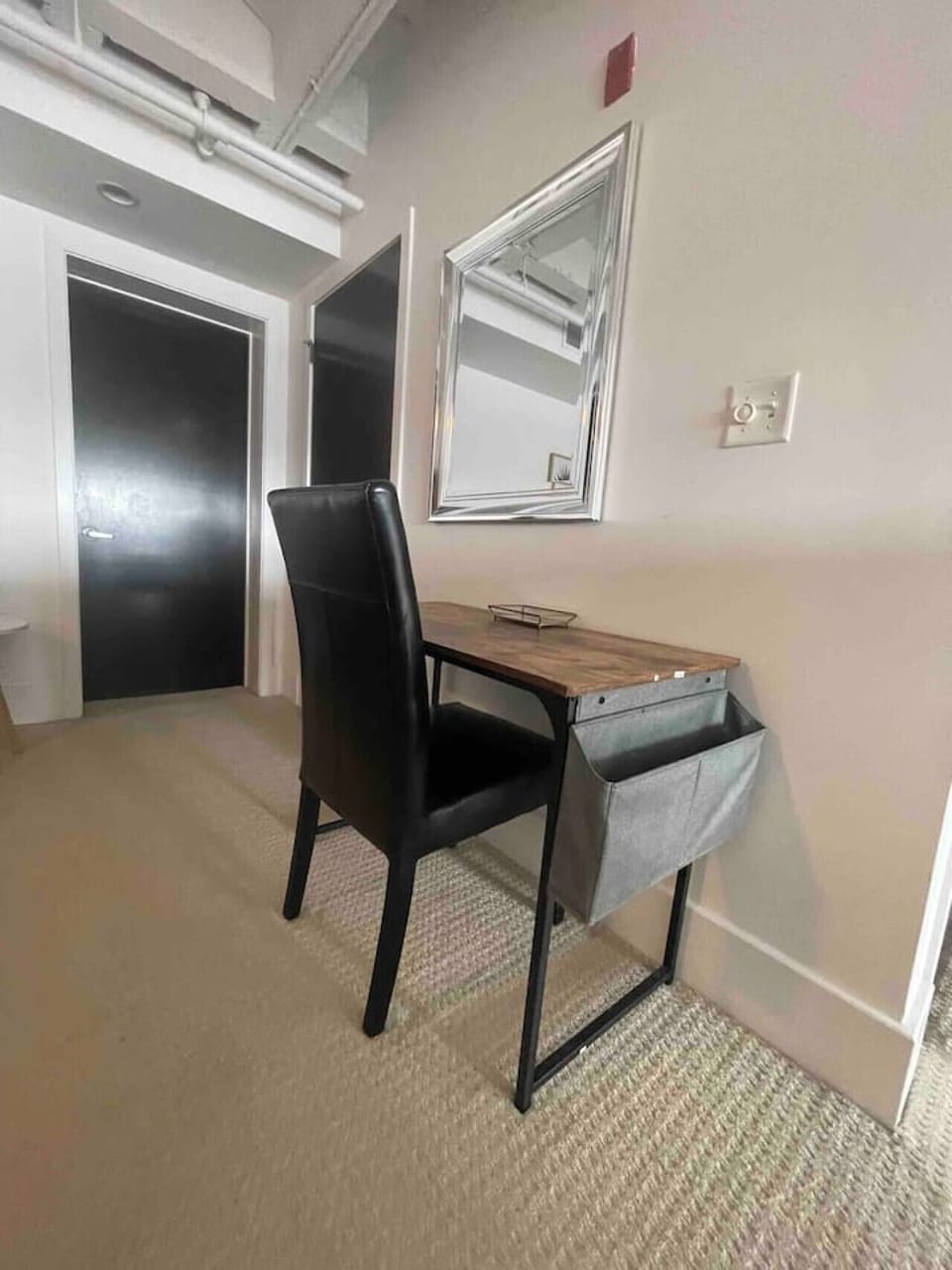 Workspace: Modern desk setup with sleek design and ample light for productive days in Knoxville!