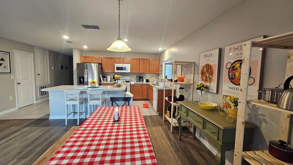 Our open floor plan allows everyone to enjoy the fun together