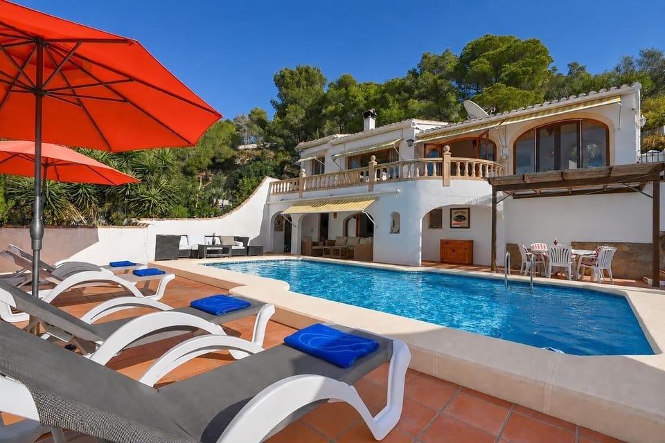 Terrace and pool