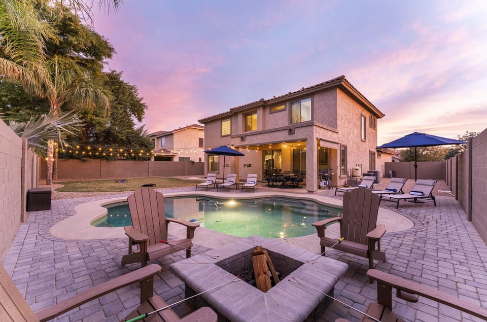 Fire Pit, Pool, BBQ, Corn Hole