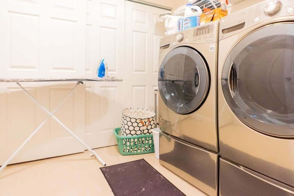 Laundry room on the second floor. - Upper Unit