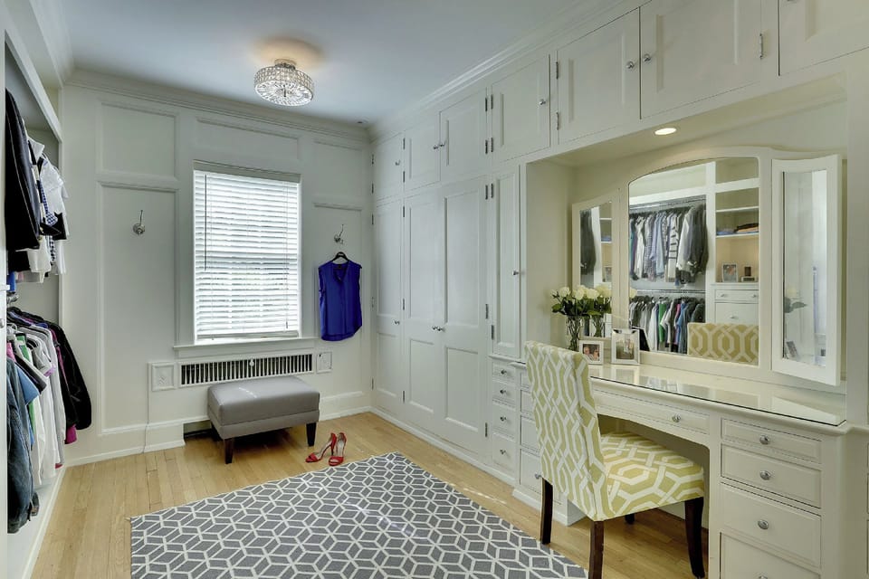 Master bedroom attached closet/dressing room