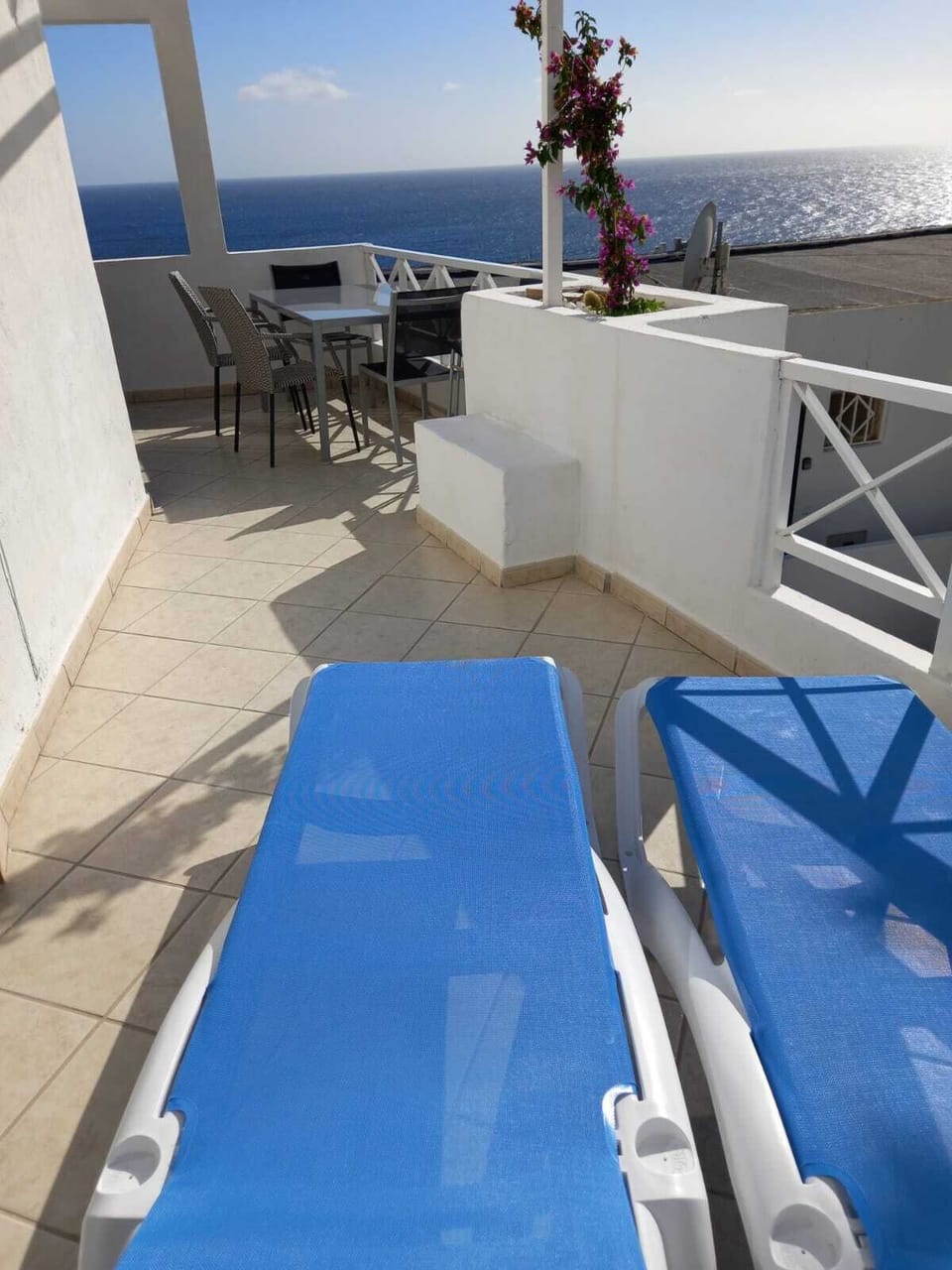 Plenty of room to sunbathe on the private terrace