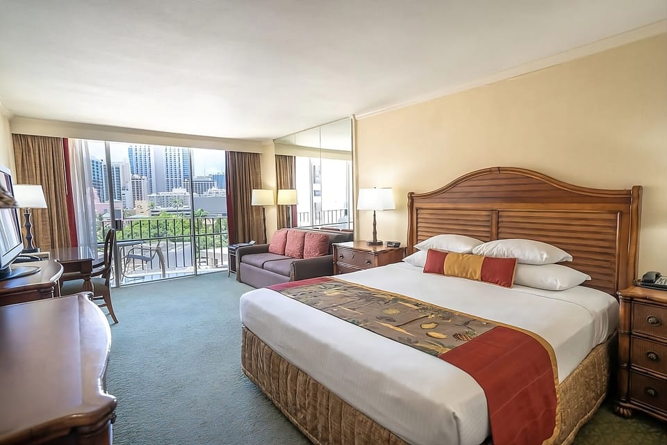 Wake up refreshed to skyline views from your bed