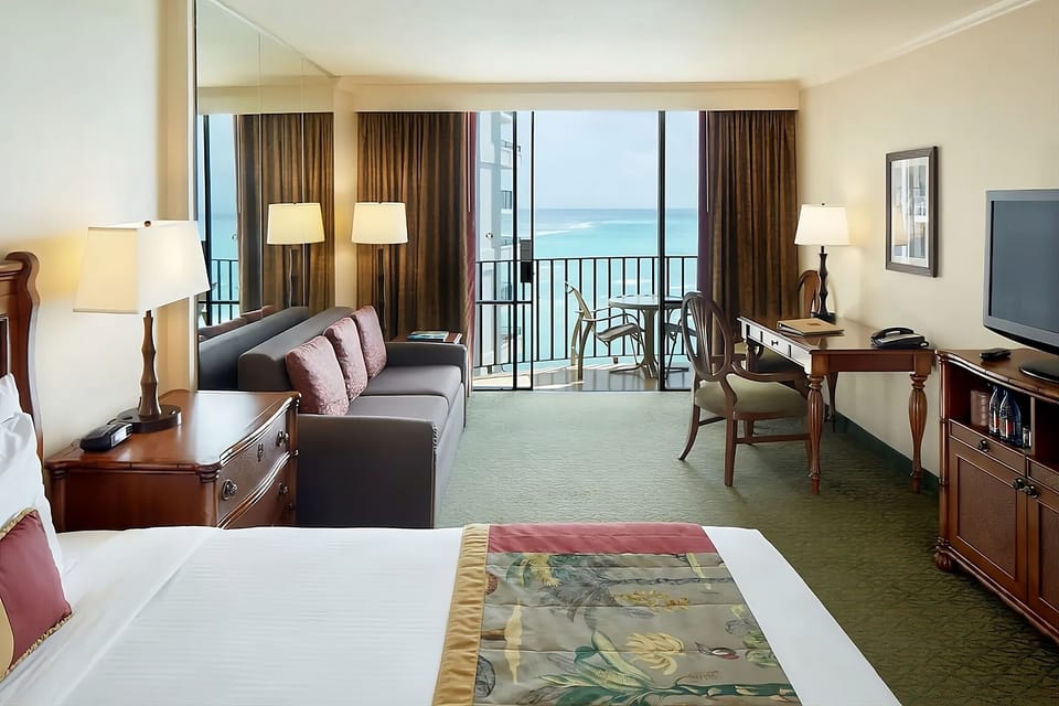 Unwind in a spacious bedroom with sweeping ocean views.