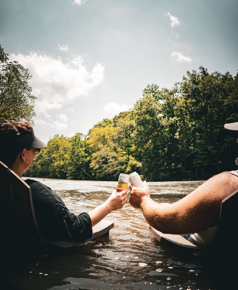 Sandy Creek is just steps away from The Glamp. Fish, float, kayak or just chill.
