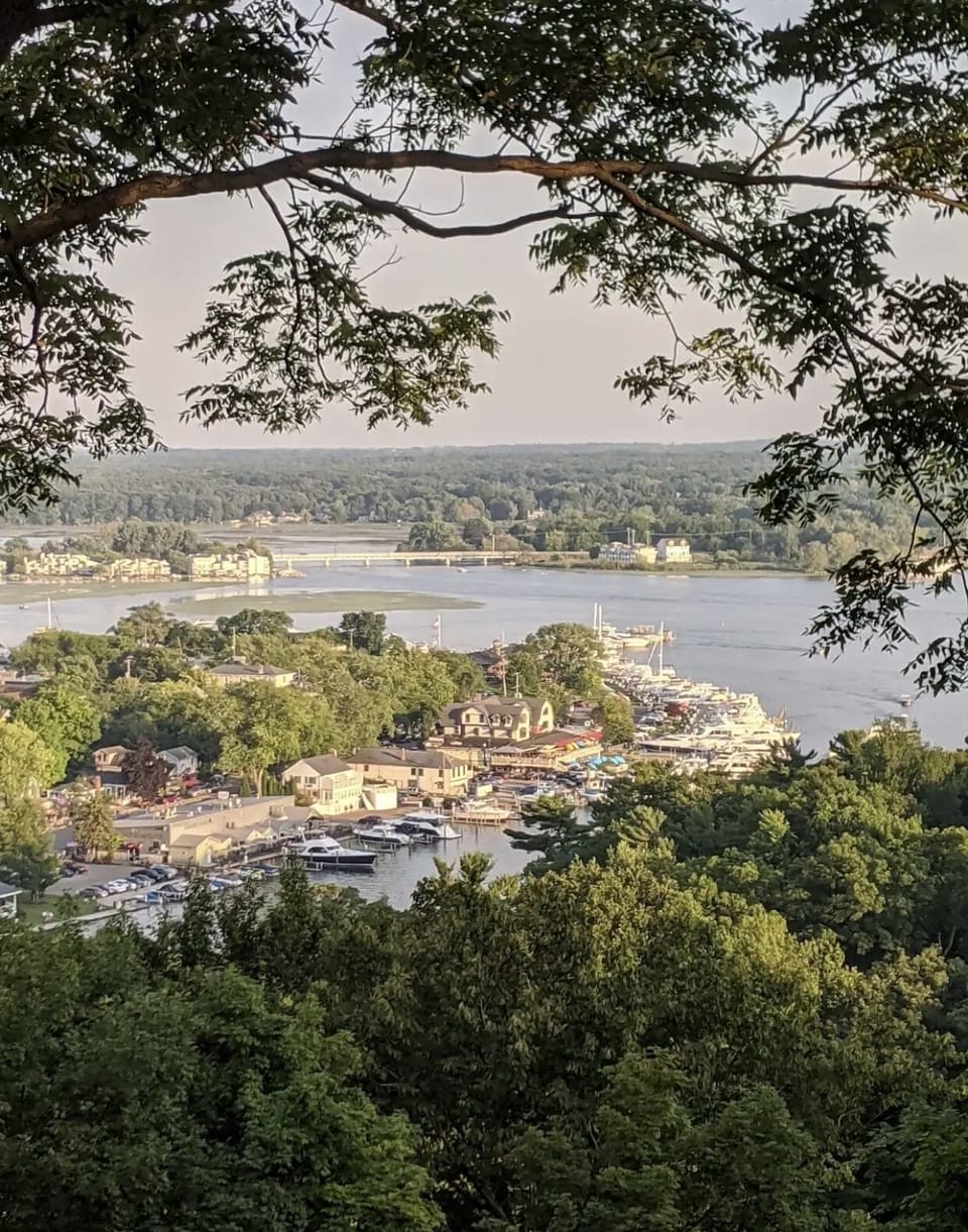 Lookout over Saugatuck/Douglas from Mt. Baldy