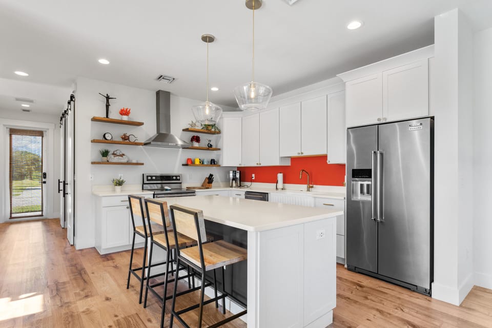 Well equipped kitchen with high end appliances and amenities you may need