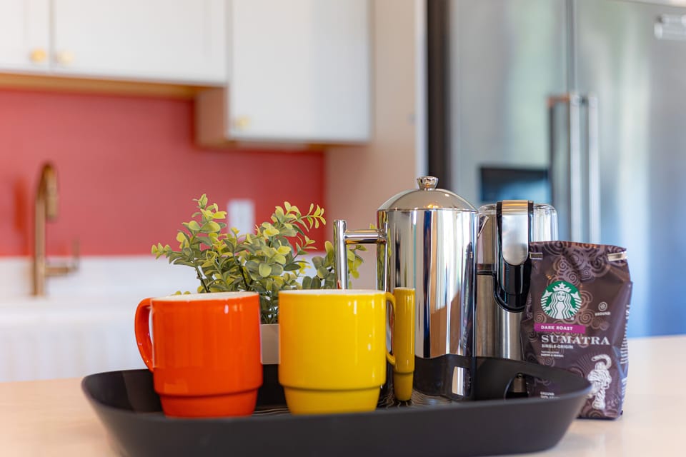 Enjoy complimentary coffee and tea each morning