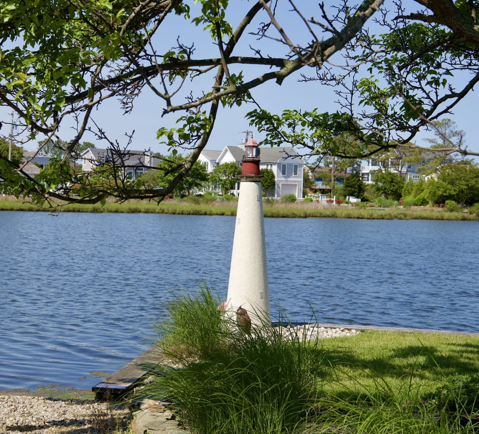 View of lagoon from front porch