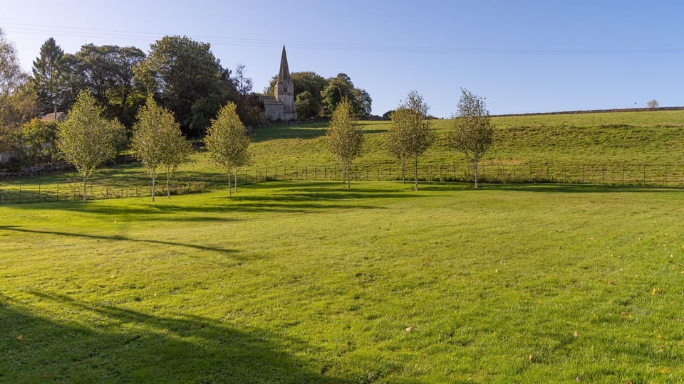 Garden and view to the church, The Barracks, Bolthole Retreats