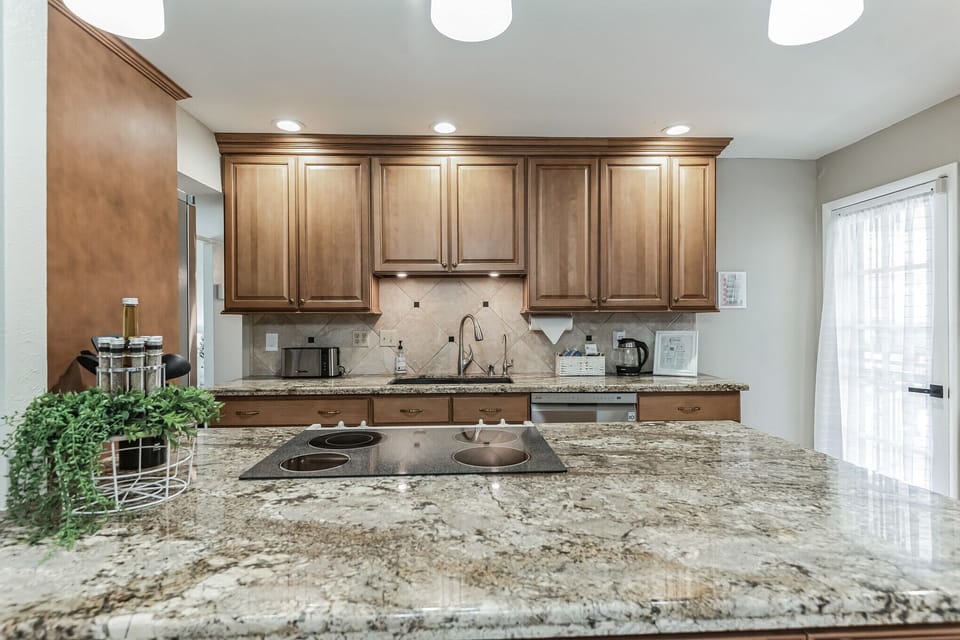 Kitchen with quality granite countertops