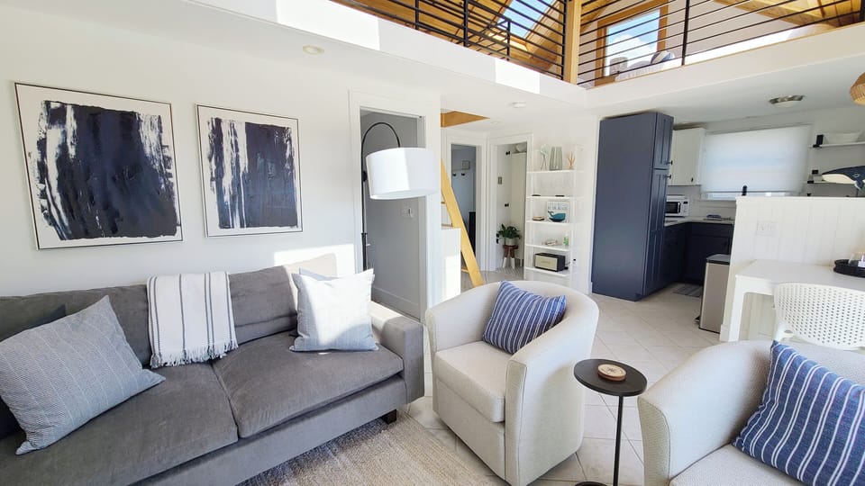 Open and bright space with skylights