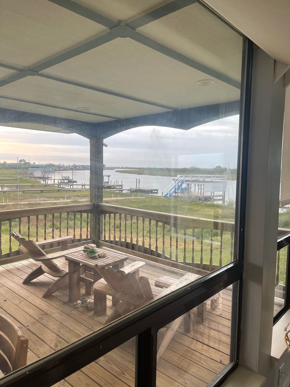 The view from the living room windows 