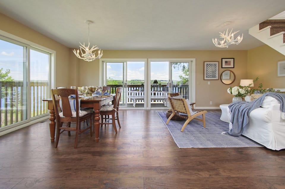 open floor plan, living room, dinning and kitchen one grand room.