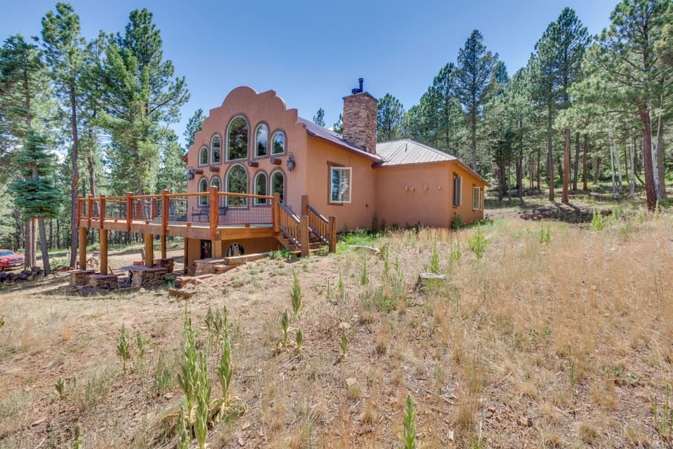 Angel Fire Vacation Rental | 3BR | 2.5BA | 3,200 Sq Ft | 4 Steps to Access