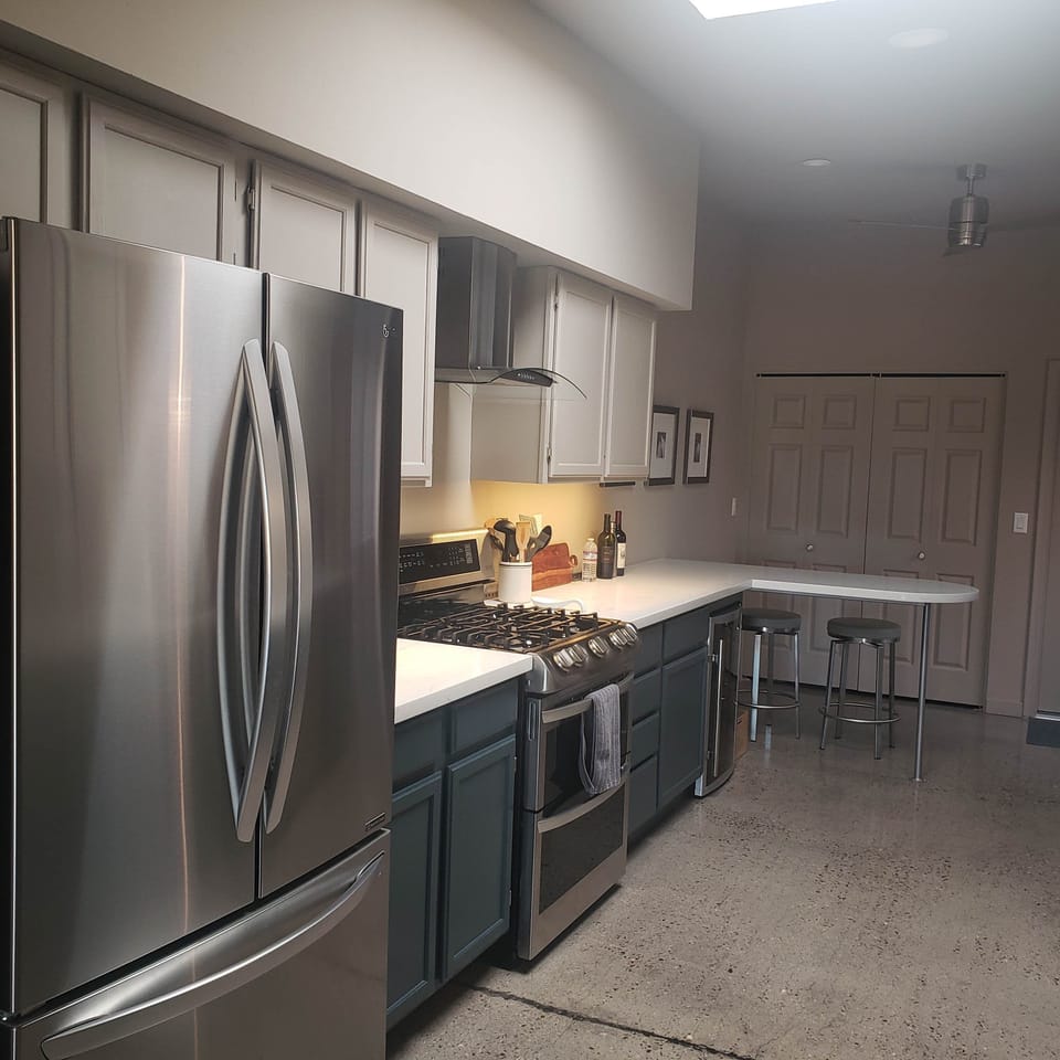 Kitchen Refrigerator - Gas Range & Double Oven - Wine Chiller