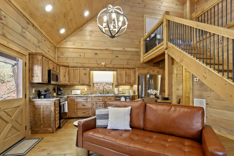 Kitchen from den