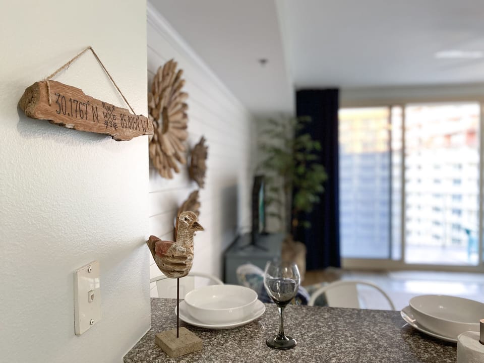 Beach views even from the kitchen