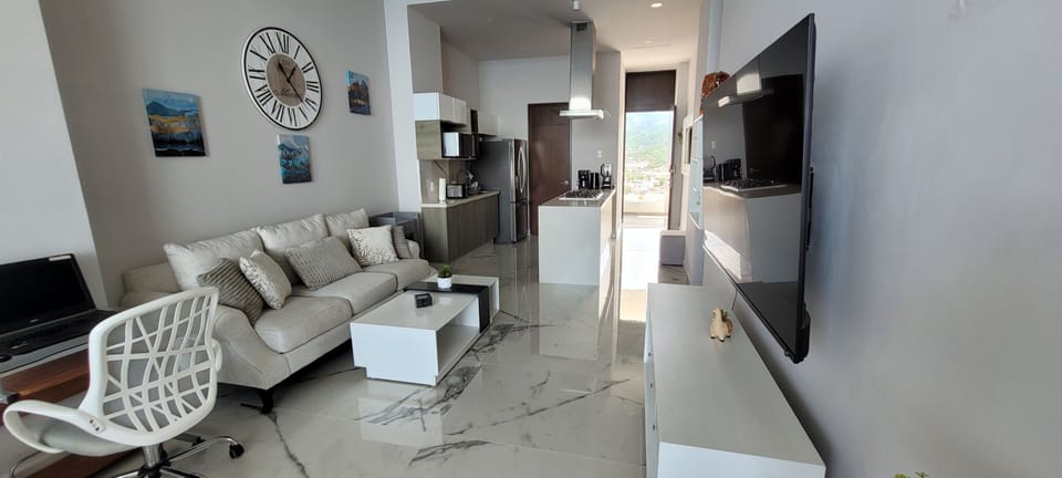Natural well-lit in living and dining room area