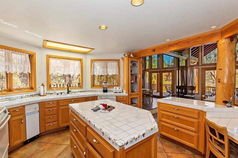 Kitchen Open to Living Room