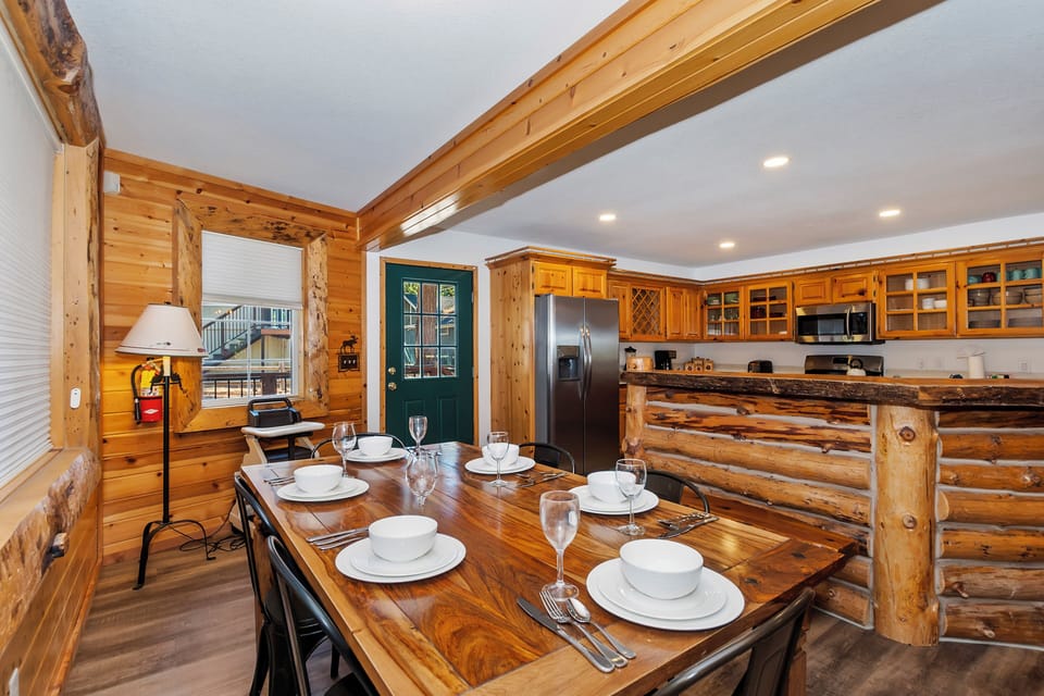 Dining space by the kitchen