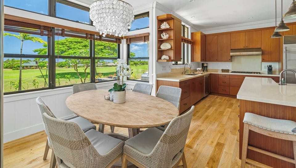 Kukuiula Makai Cottage #71 - Kitchen Breakfast Nook - Parrish Kauai